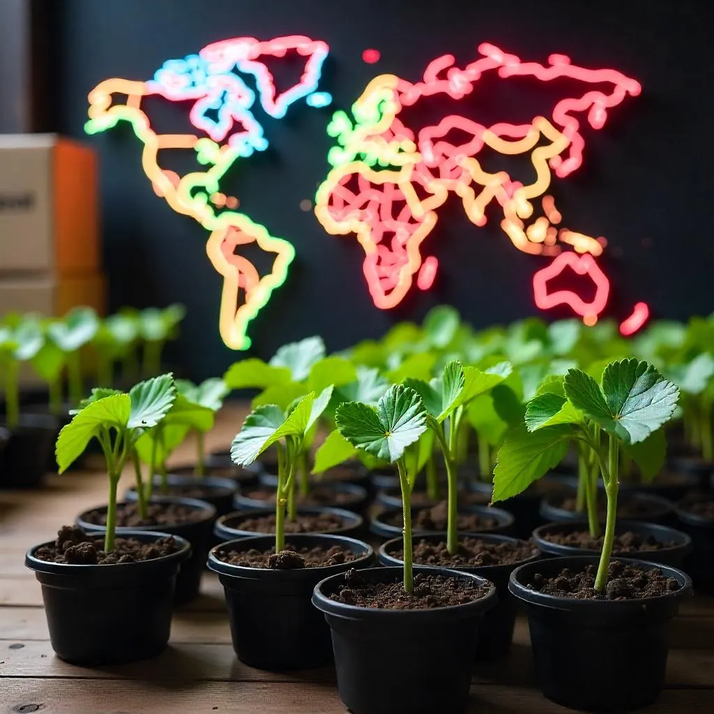 نخيل برحي نسيجي للتصدير